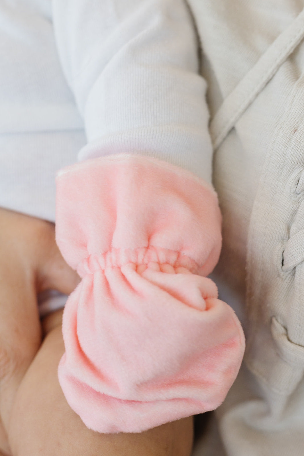 Crystal Rose Baby Mittens