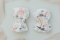 Painted Flowers Baby Mittens