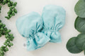 Canal Blue Baby Mittens