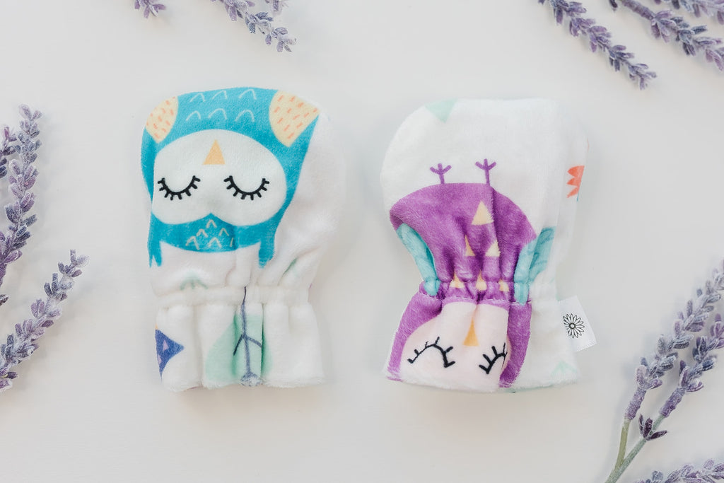 Owls Baby Mittens