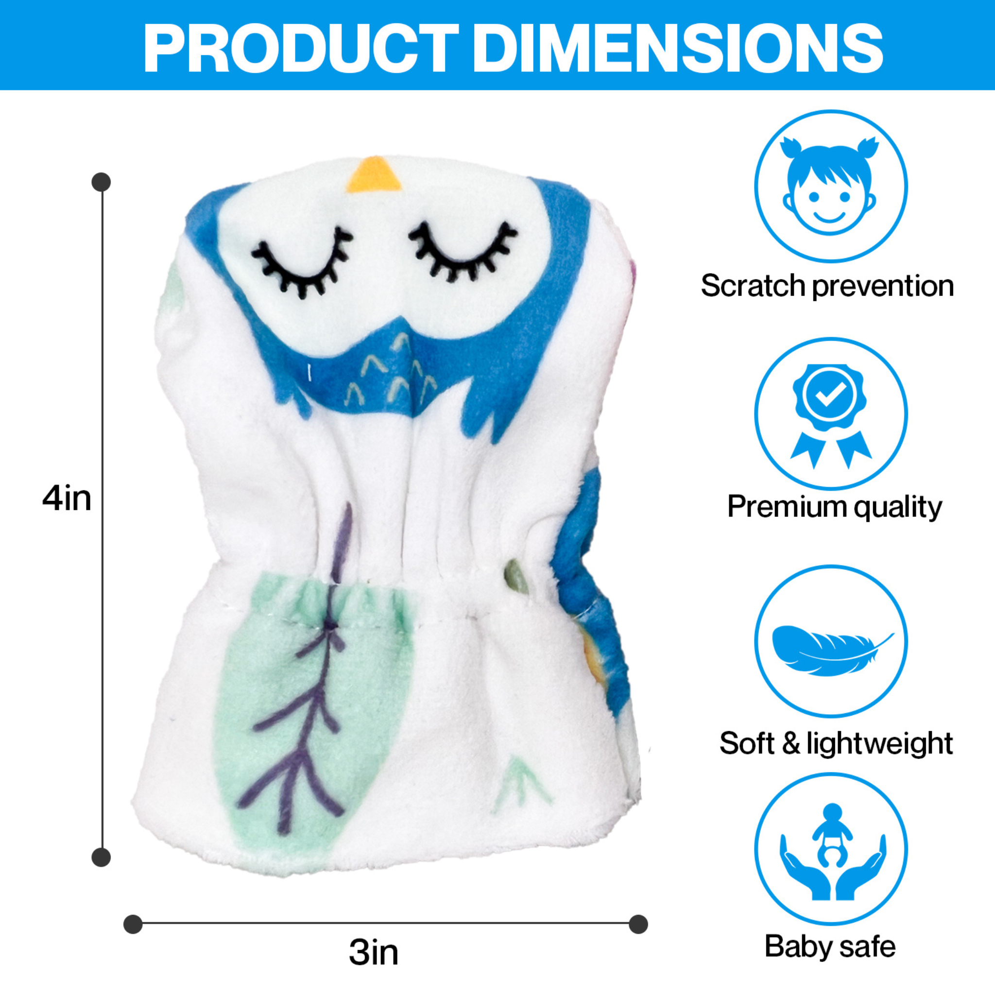 Owls Baby Mittens