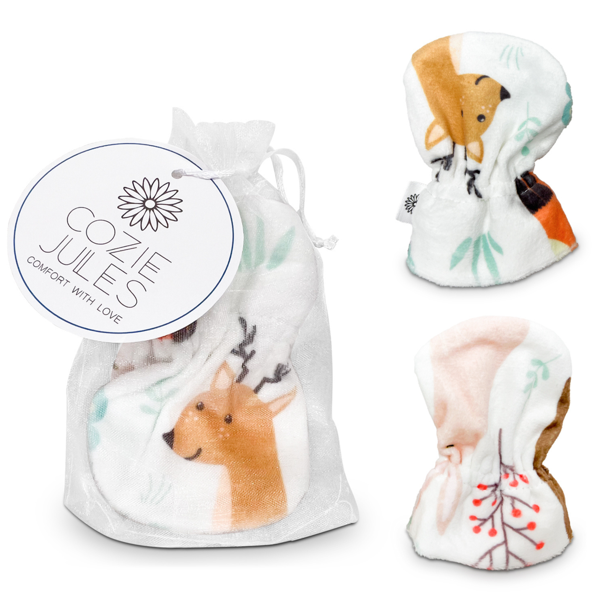 Wild Animals Baby Mittens