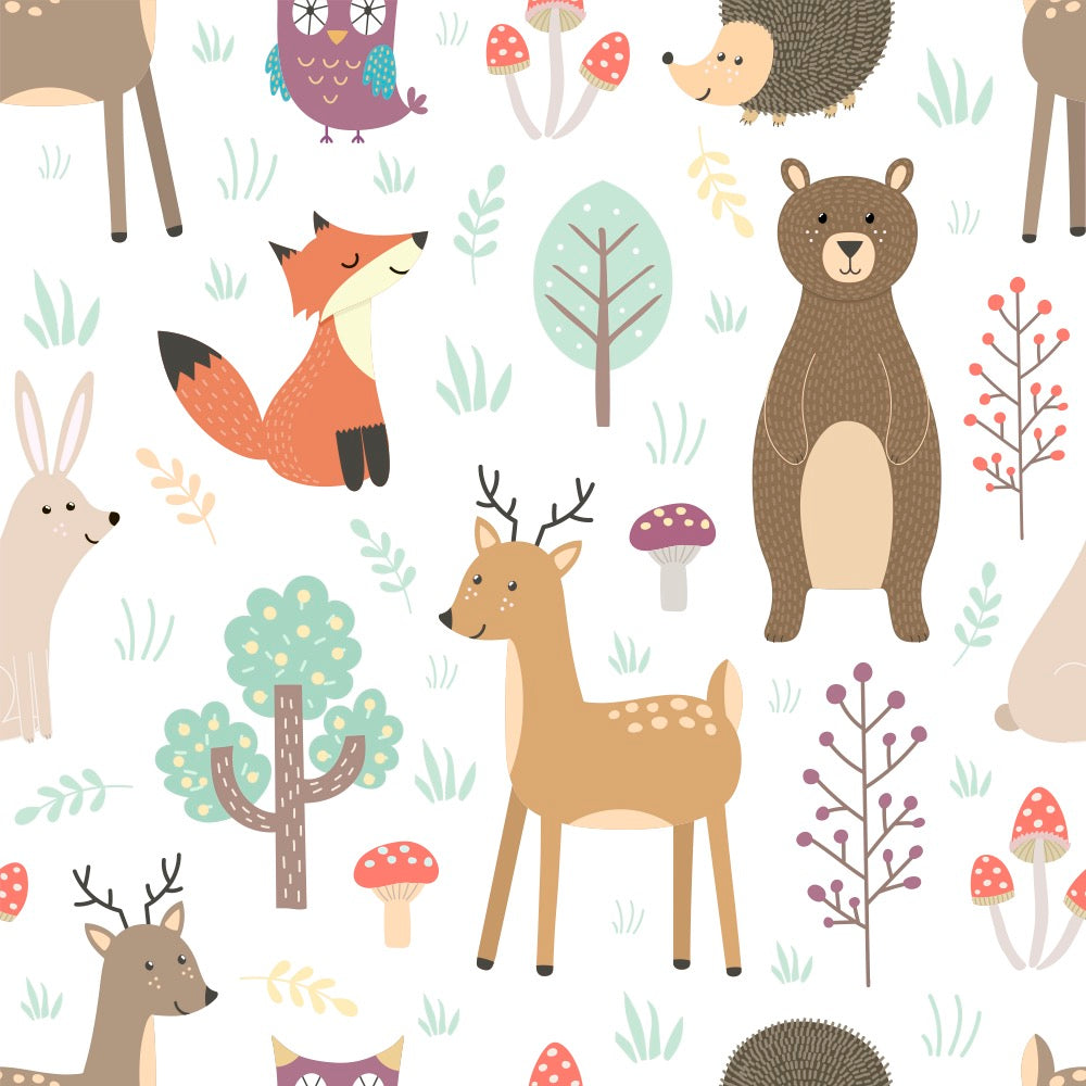 Wild Animals Baby Mittens